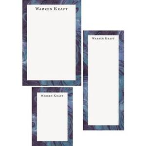 Navy Marble Mixed Personalized Note Pads