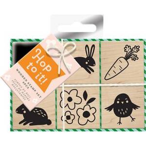 Hop To It Wooden Stamp Set