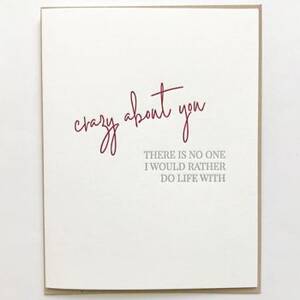 Crazy About You Anniversary Card