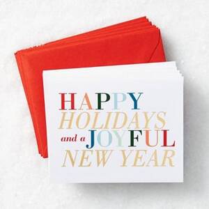Colorful New Year Card Set