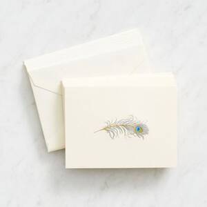 Gold Feather Stationery Set
