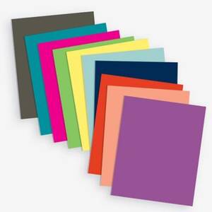 Rainbow Multi-Color Card Stock 8.5" x 11"