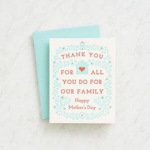 All You Do Mother's Day Card