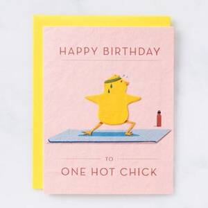 One Hot Chick Birthday Card