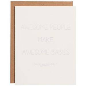 Awesome People Baby Card