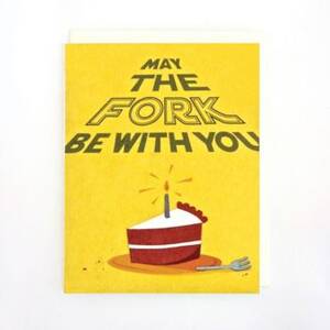 Fork Be With You Birthday Card