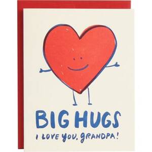 Big Hugs Grandpa Father's Day Card