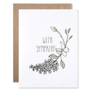 Flower Branch Sympathy Card