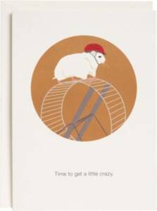 Hamster Wheel Birthday Card