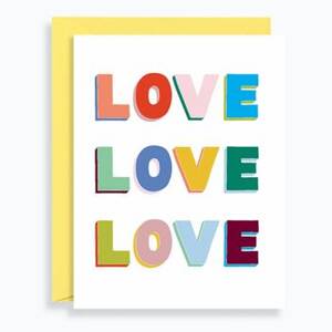 Colorful Love Card