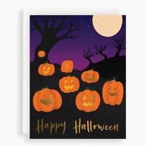 Jack-O-Lanterns Halloween Card