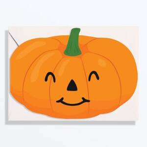 Die Cut Pumpkin Halloween Stationery Set
