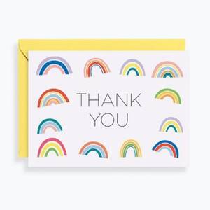 Rainbows Thank You Card Set