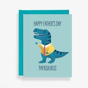 Papasaurus Father's Day Card