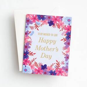 Floral Mother-In-Law Mother's Day Card