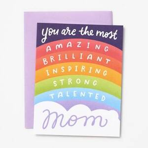 Rainbow Affirmation Mother's Day Card