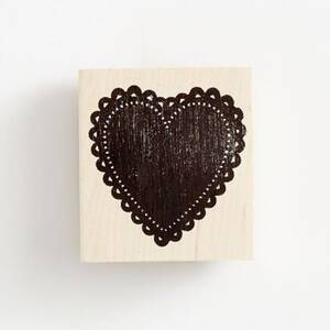 Doily Heart Stamp