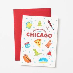 Greetings From Chicago Holiday Card