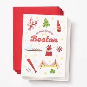 Greetings from Boston Holiday Card Set