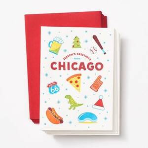 Greetings From Chicago Holiday Card Set