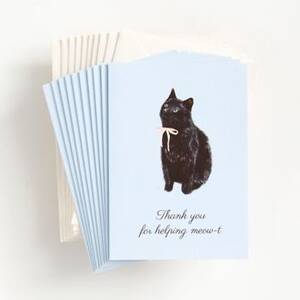 Helping Meow-t Thank You Card Set