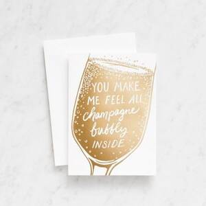Champagne Bubbly Greeting Card