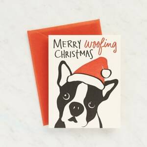 Merry Woofing Christmas Card