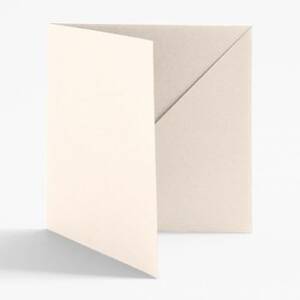 5.5" Square Luxe Cream Diagonal Folders