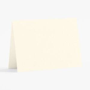 4 Bar Luxe White Folded Cards