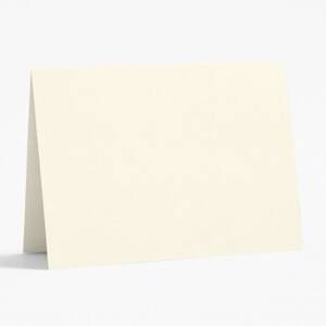 A6 Luxe White Folded Cards