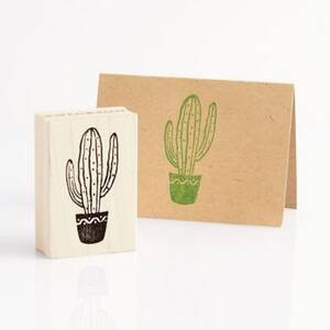 Cactus Rubber Stamp
