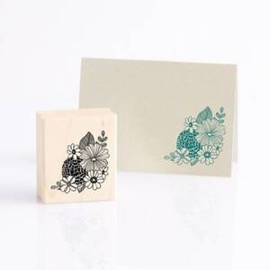 Sketch Flower Rubber Stamp