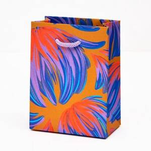 Floral Feather Small Gift Bag