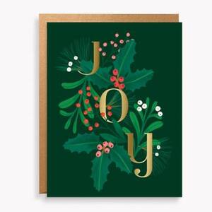 Joy Botanical Holiday Card Set