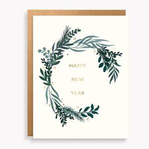 Botanical Happy New Year Card Set