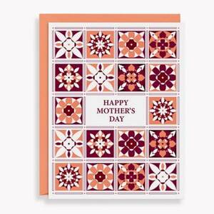 Geometric Quilt Mother's Day Card