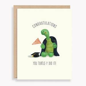 Turtley Did It Graduation Card