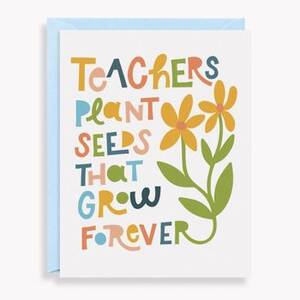 Plant Seeds Teacher Thank You Card