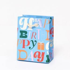Holographic Birthday Small Gift Bag
