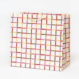 Colorful Grid Large Gift Bag