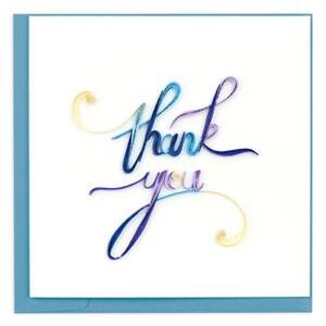 Quilling Purple Thank You Card