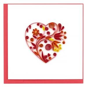 Quilling Heart Valentine Card