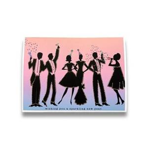 Specialty Glitter Sparkling New Year Card