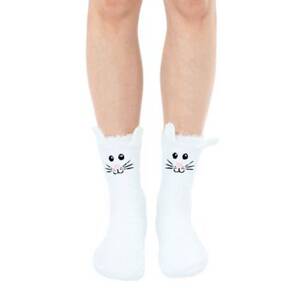 Fuzzy Bunny Crew Socks