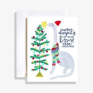 Dino Tree Christmas Card