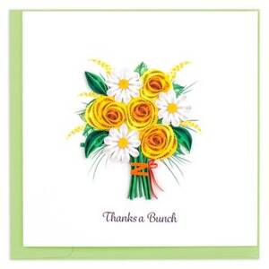 Quilling Bright Bouquet Thank You Card