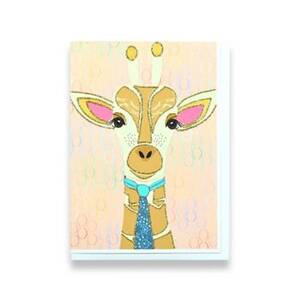 Glitter Smarty Pants Giraffe Greeting Card