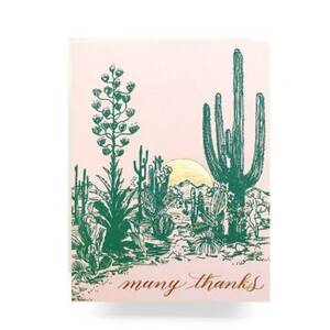 Desert Sunset Thank You Card