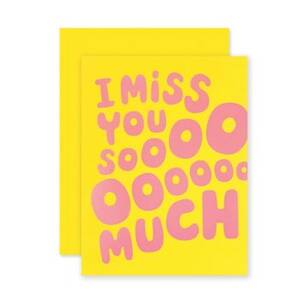 Groovy I Miss You Greeting Card