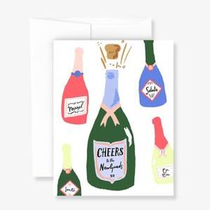 Cheers To The Newlyweds Wedding Card